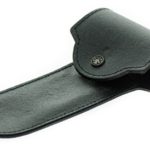 Black Leather Razor Case